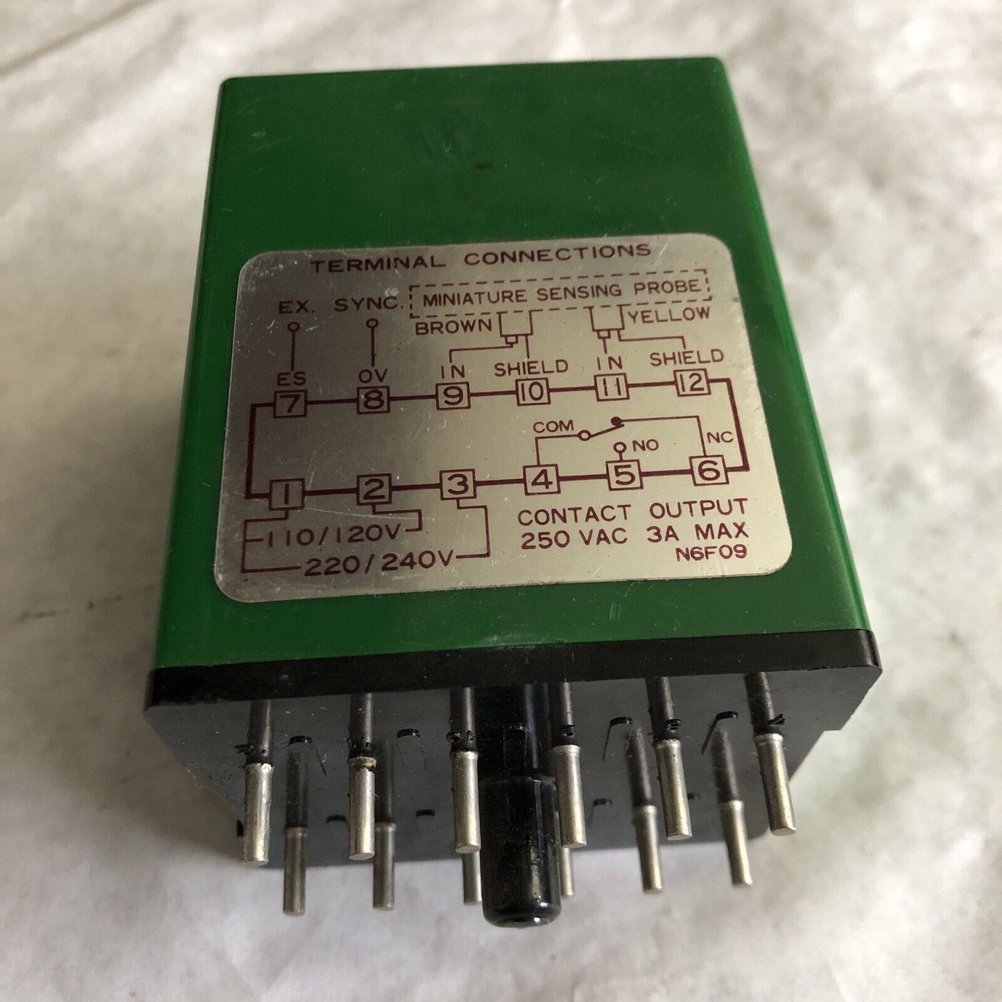Sunx Amplifier Relay/ Sensor, 250Vac, 3A, Ss-At9, No 5S,Ay