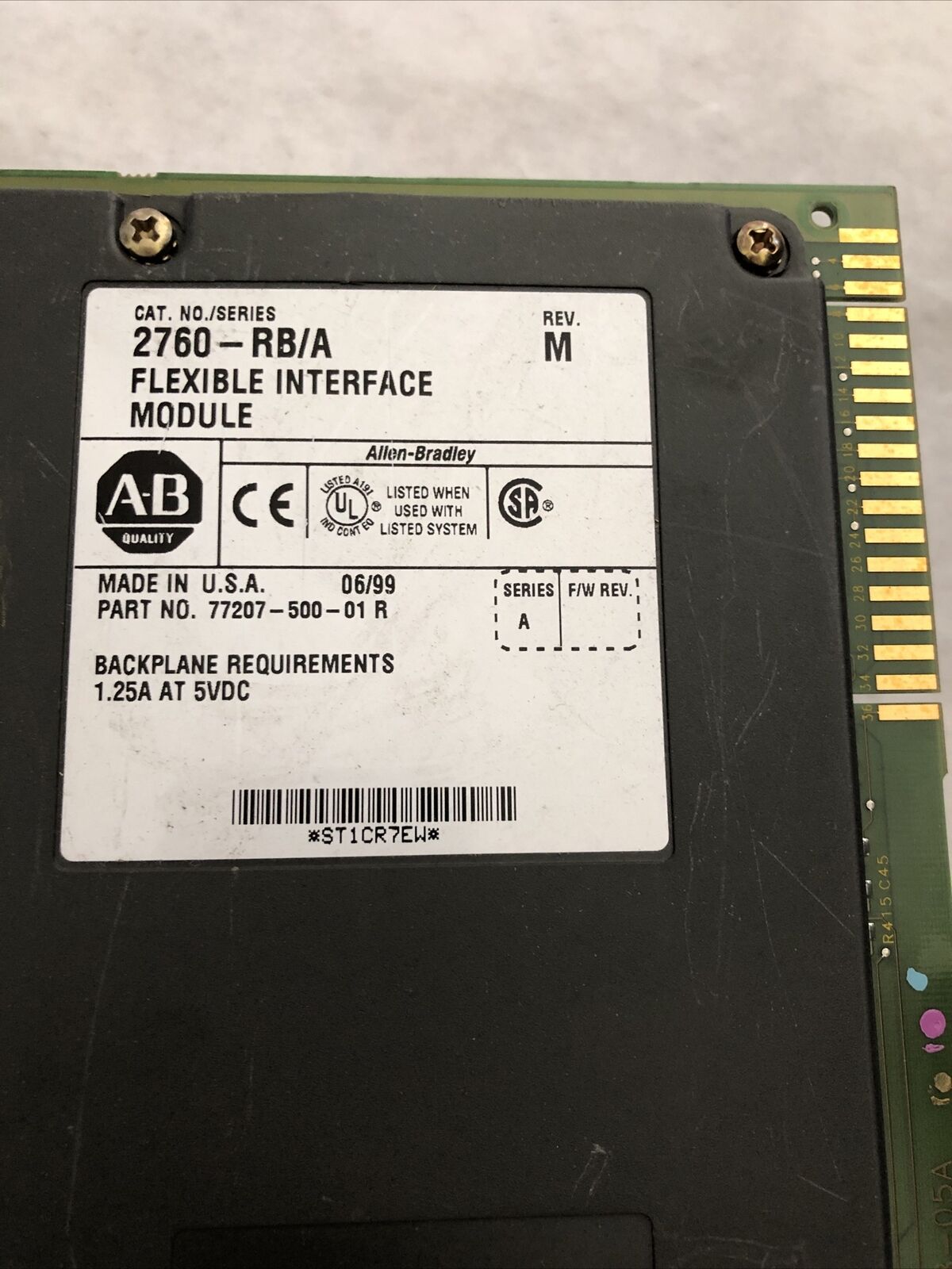New Allen Bradley 2760-Rb /A Flexible Interface Module 77207-019-51,Dc
