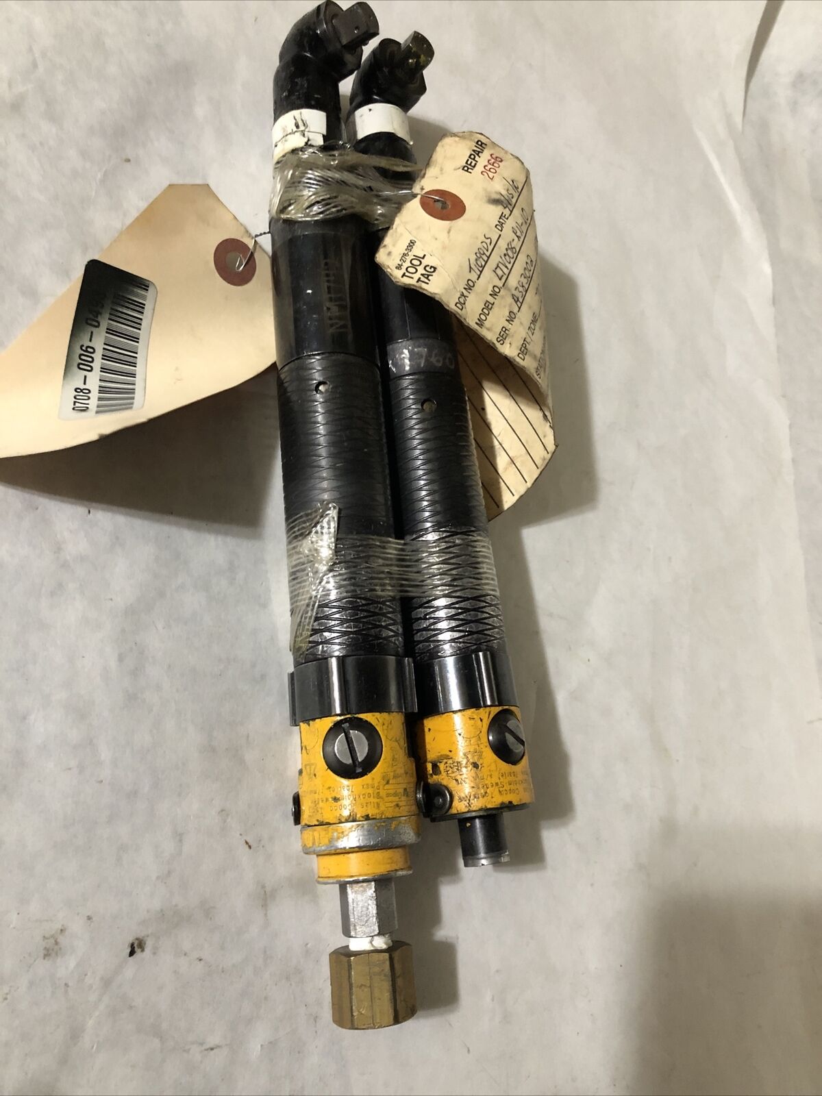 Lot 2 Atlas Copco Ltv008 R11-10 Pneumatic Angle Nutrunners,3/8",1/4,Nm1742,Fc