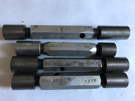 Lot The Pipe Machinery Go No Go Plug Gage .972,.970,.992,.986,.953,.961,.9625,Sa