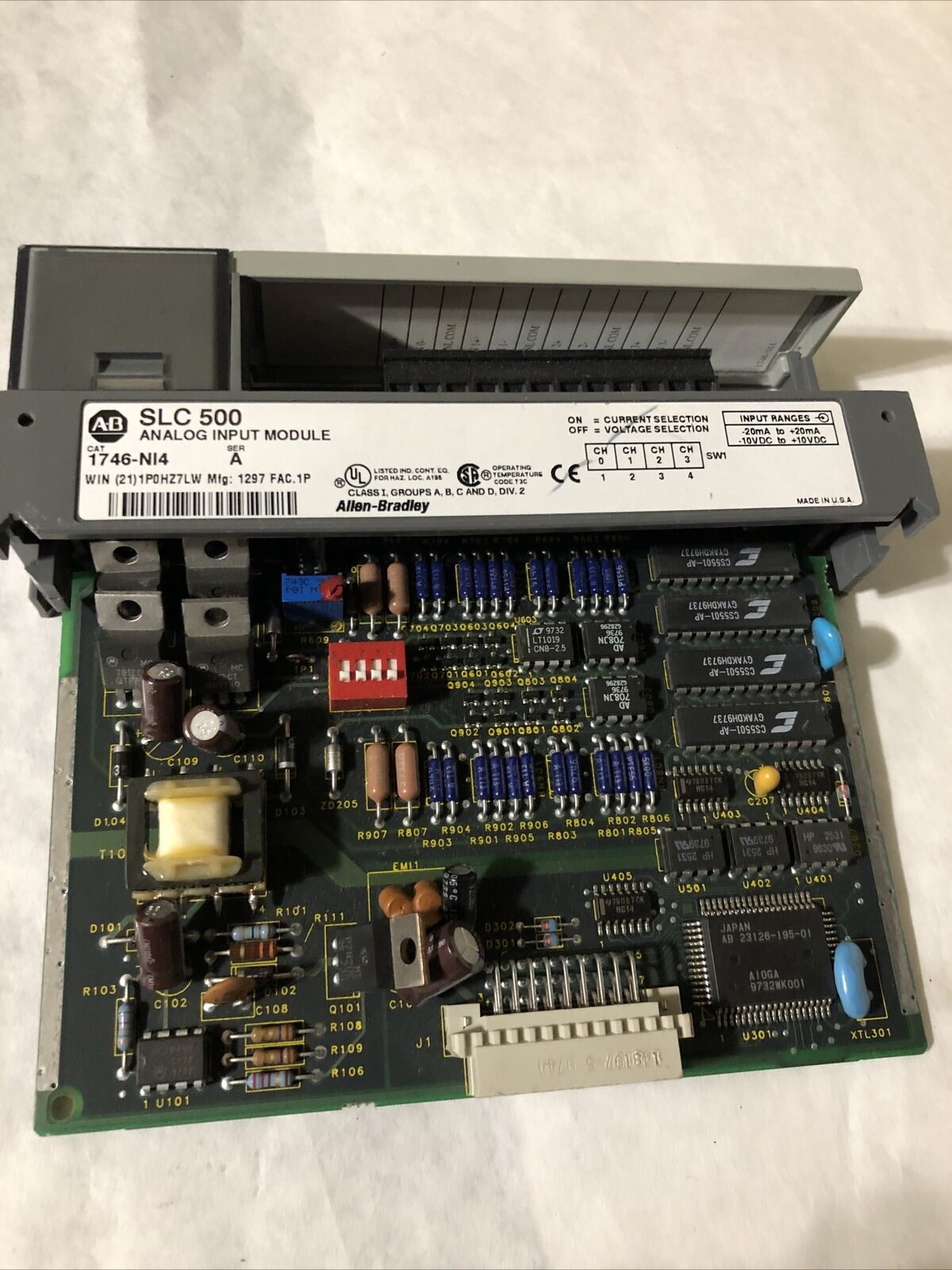 Allen Bradley 1746-Ni4 Scl 500 Analog Input Module,A-B 1746-N14,Fi