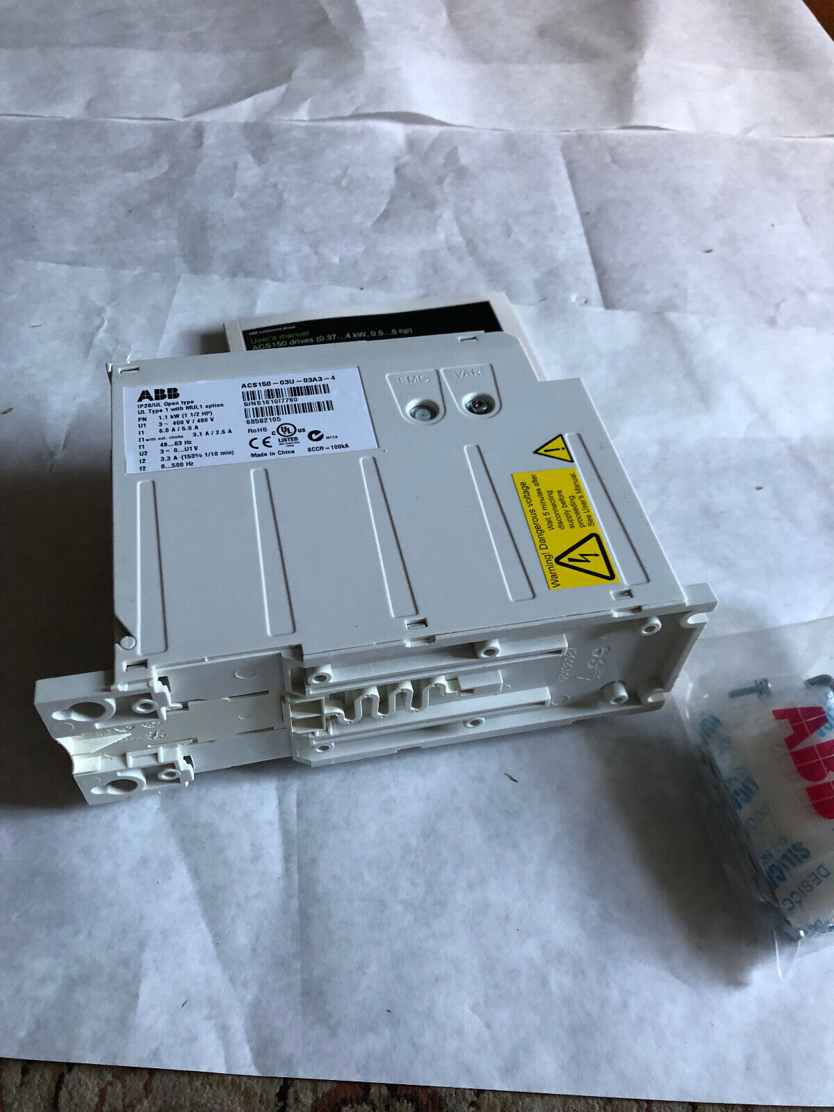New Abb Acs150-03U-03A3-4 Micro Inverter Drive,Ip20/Ul, 68582105,Am
