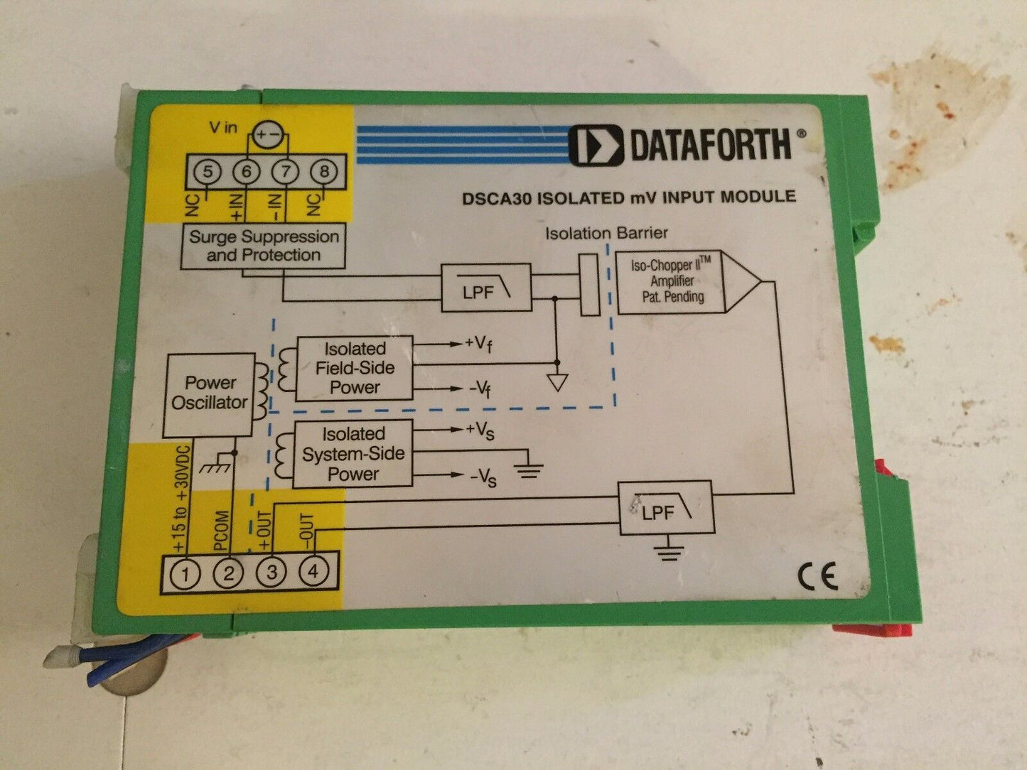 Dataforth Dsca30,Dsca30-02 Analog Signal Conditioning Module Isolated Mv,Bj