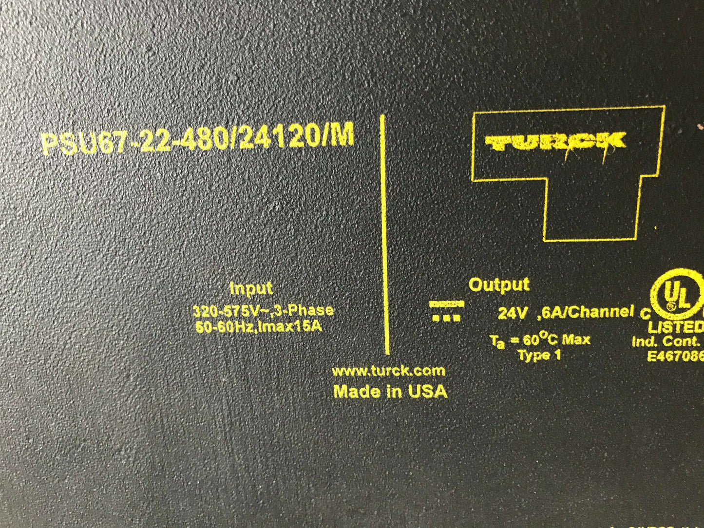 Turck Psu67-22-480/24120/M Power Supply,So