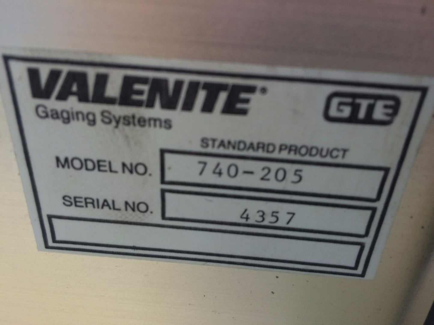 Valenite 740-205 Compensator Gte Gaging Systems Module,Cx