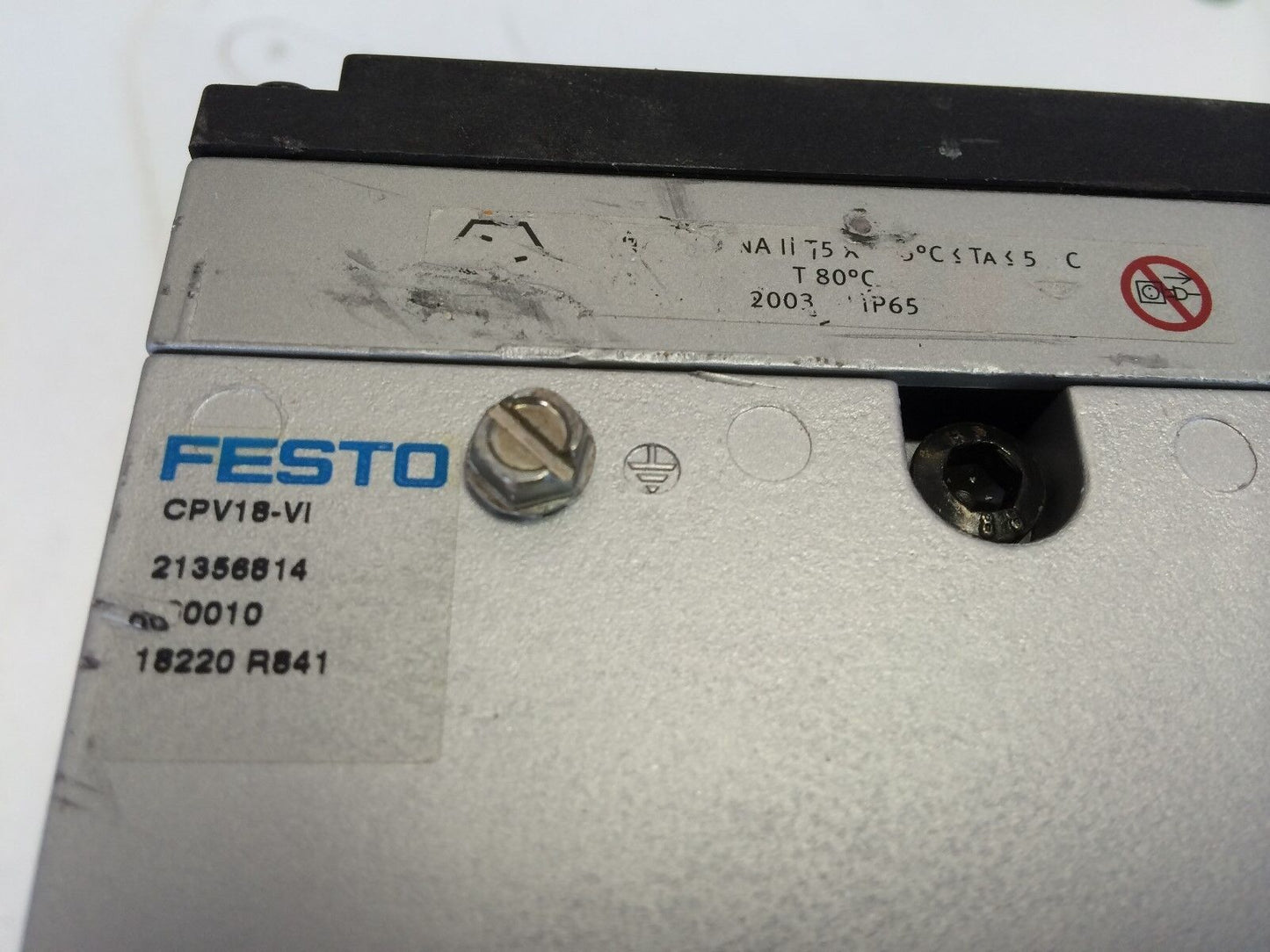 New Festo Cpv18-Ge-Mp-8,007234,Cpv18-Vi 24Vdc, Pneumatic Block Valve,Bg