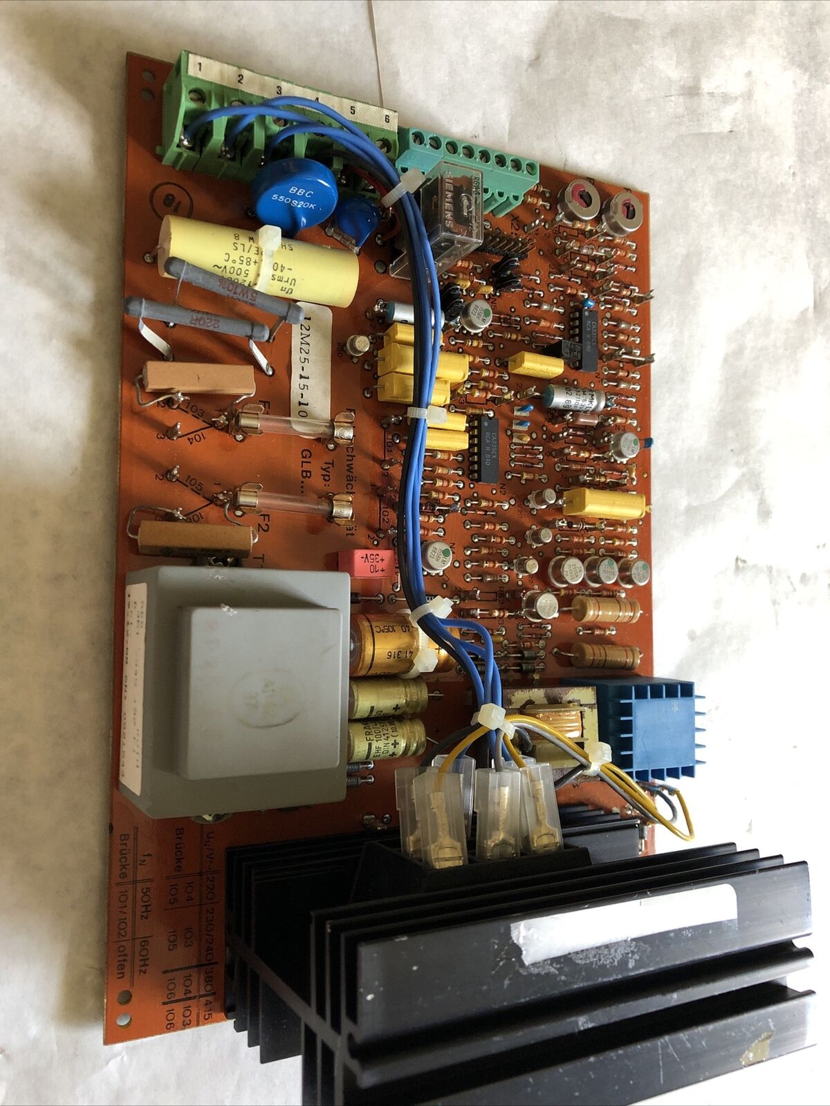 Abb 12M25-15-10,19.12.88 Power Supply Board Feldschwachgerat Glb,Abb Glb 0501,Sv