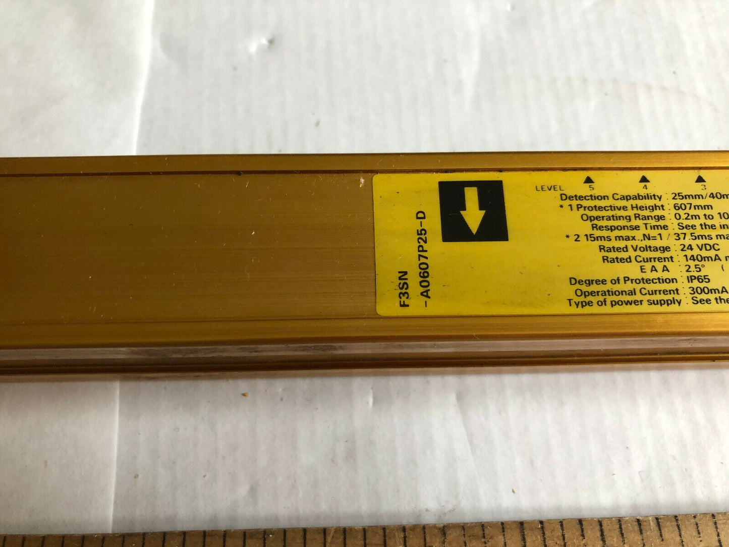 Omron Safety Light Curtain F3sn-A0607p25-D Type 4,En