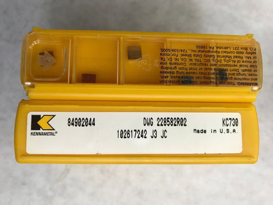 Lot 50 Kennametal Dwg 228582R02,84902044 Carbide Inserts Kc730,Ej