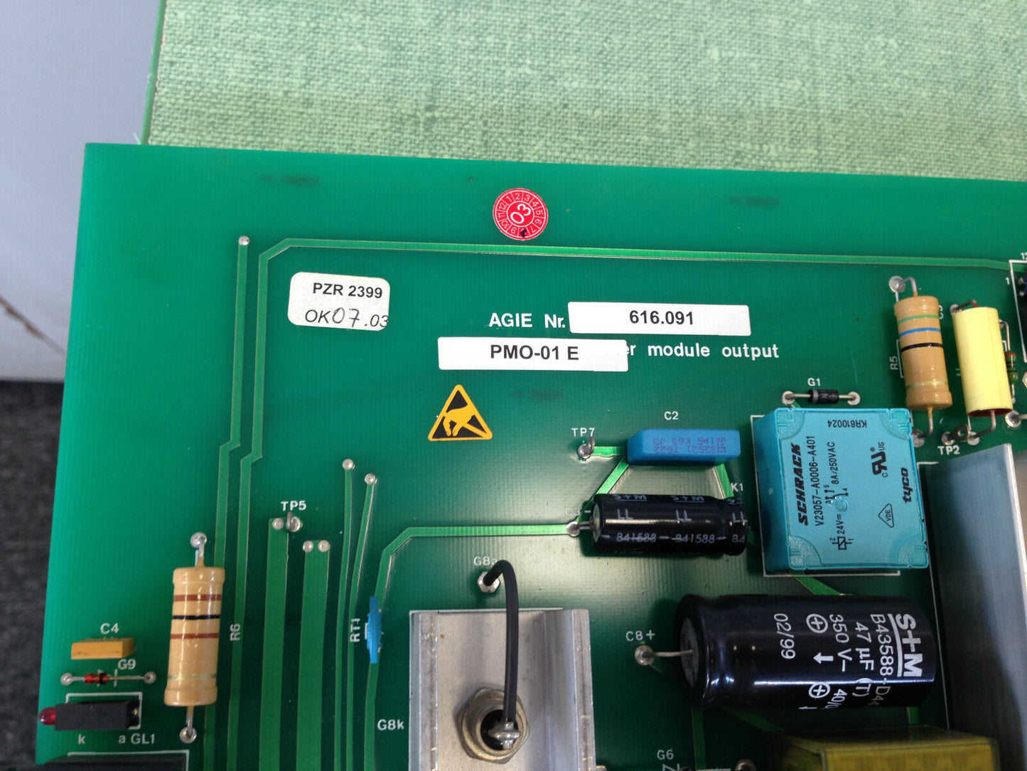 Agie 616.091 Pcb Board Pmo-01 E ,616091 Power Module Output,Pzr2399,To