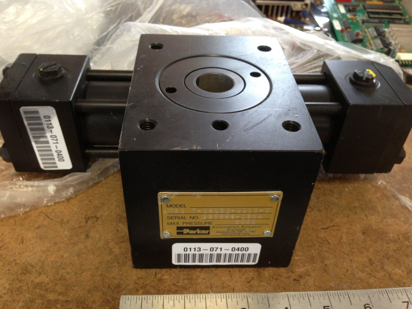Parker Htr3 7-0903C-Ad13-C Hydraulic Rotary Actuator Htr3 90* Rotation,Htr3,Et