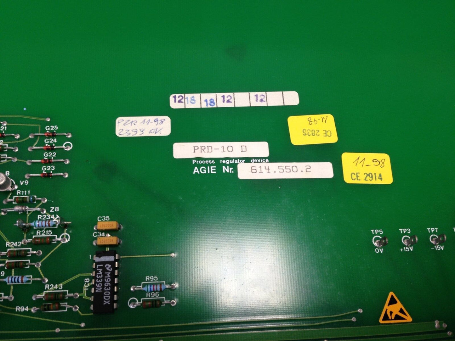 Agiepuls Mm Wire Edm Machine Agie Nr. 614.550.2,Prd-10 D,Process Regulator,Ag