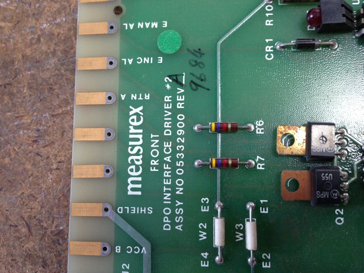 Measurex Pcb Module Front Dpo Interface Driver Assy No 05332900 Rev A