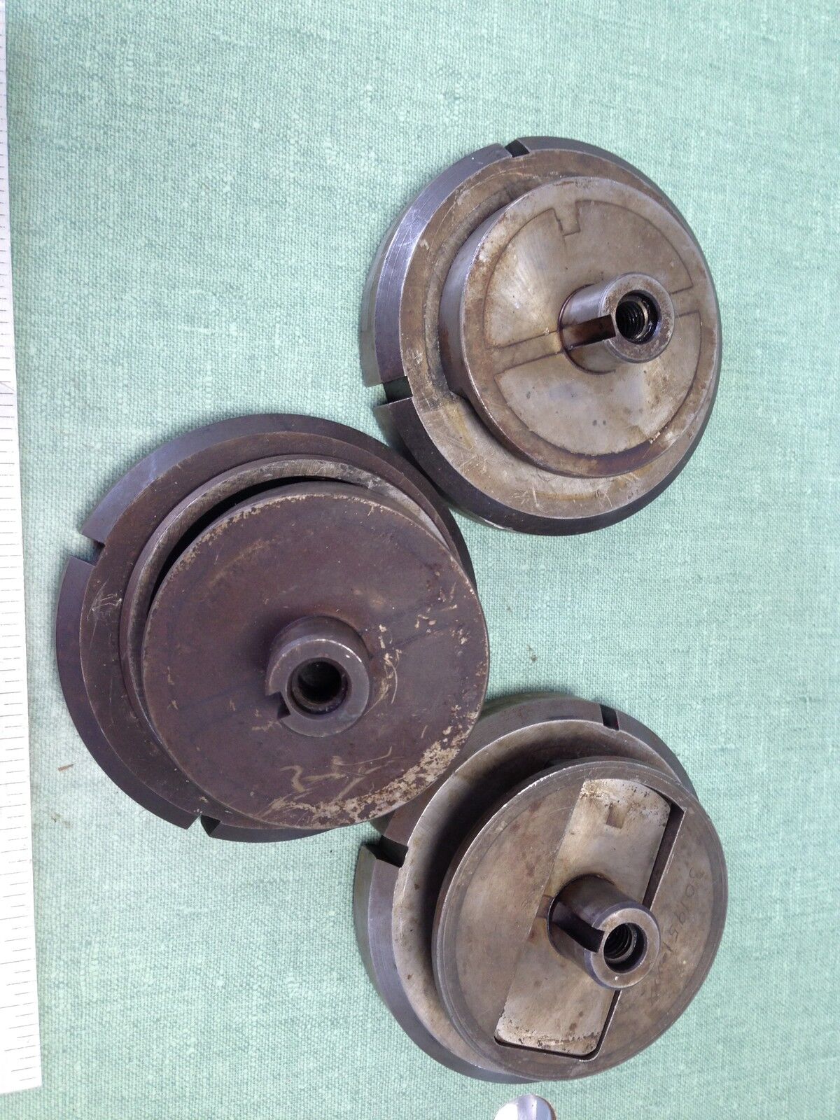 3 Sets Strippit Specialty Punch Die,1" Shank O.D.,5" Die O.D. 301820,301951,To