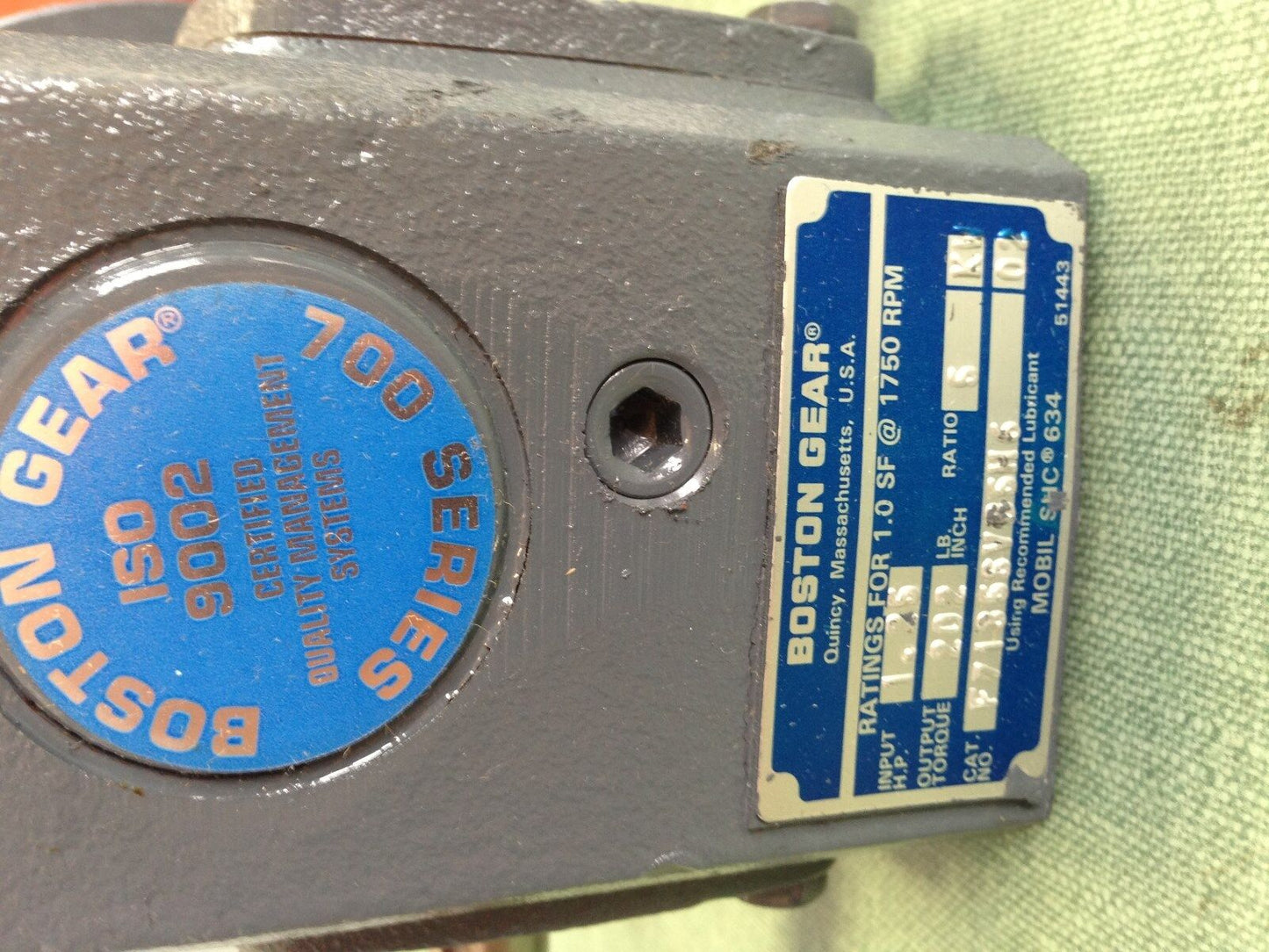 New Boston Gear F7135svb5h6 Gear Speen Reducer, 1750 Rpm,Ratio:5,1.25 Hp,Aj