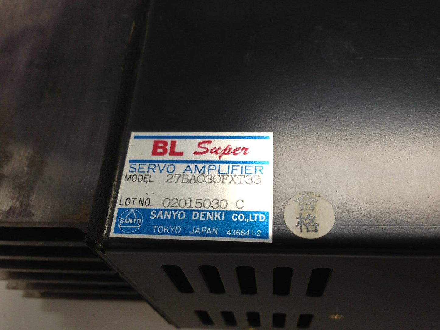 Kawasaki/ Sanyo Denki 27Ba030fxt33 Bl Super Servo Amplifier 27Bao3ofxt33,Td