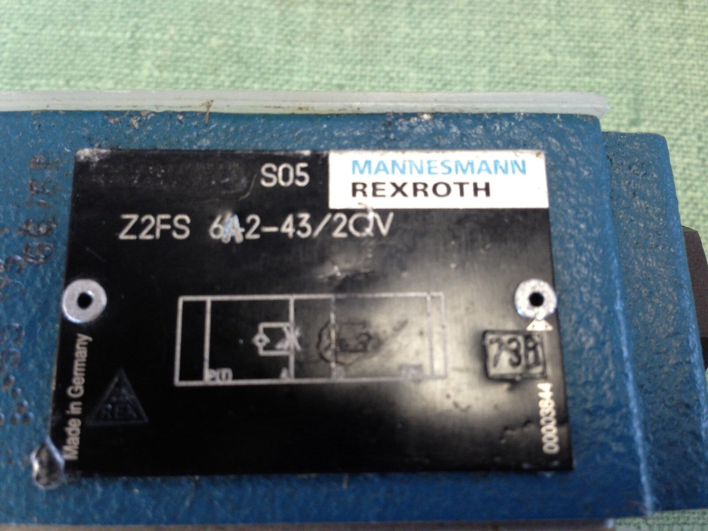 New Rexroth Z2fs 6-A2-43/2Qv Hydraulic Check Valve,00003844,Z2fs 6 2-43/2Qv ,Tl