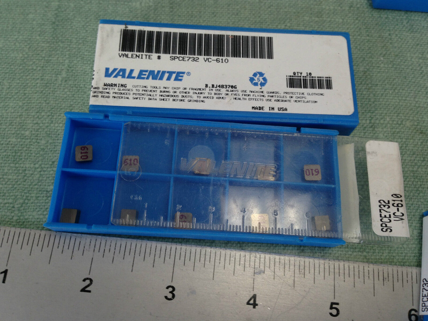 New Lot 90 Valenite Spce732 Vc610 Carbide Inserts Vc-610 ,Sv