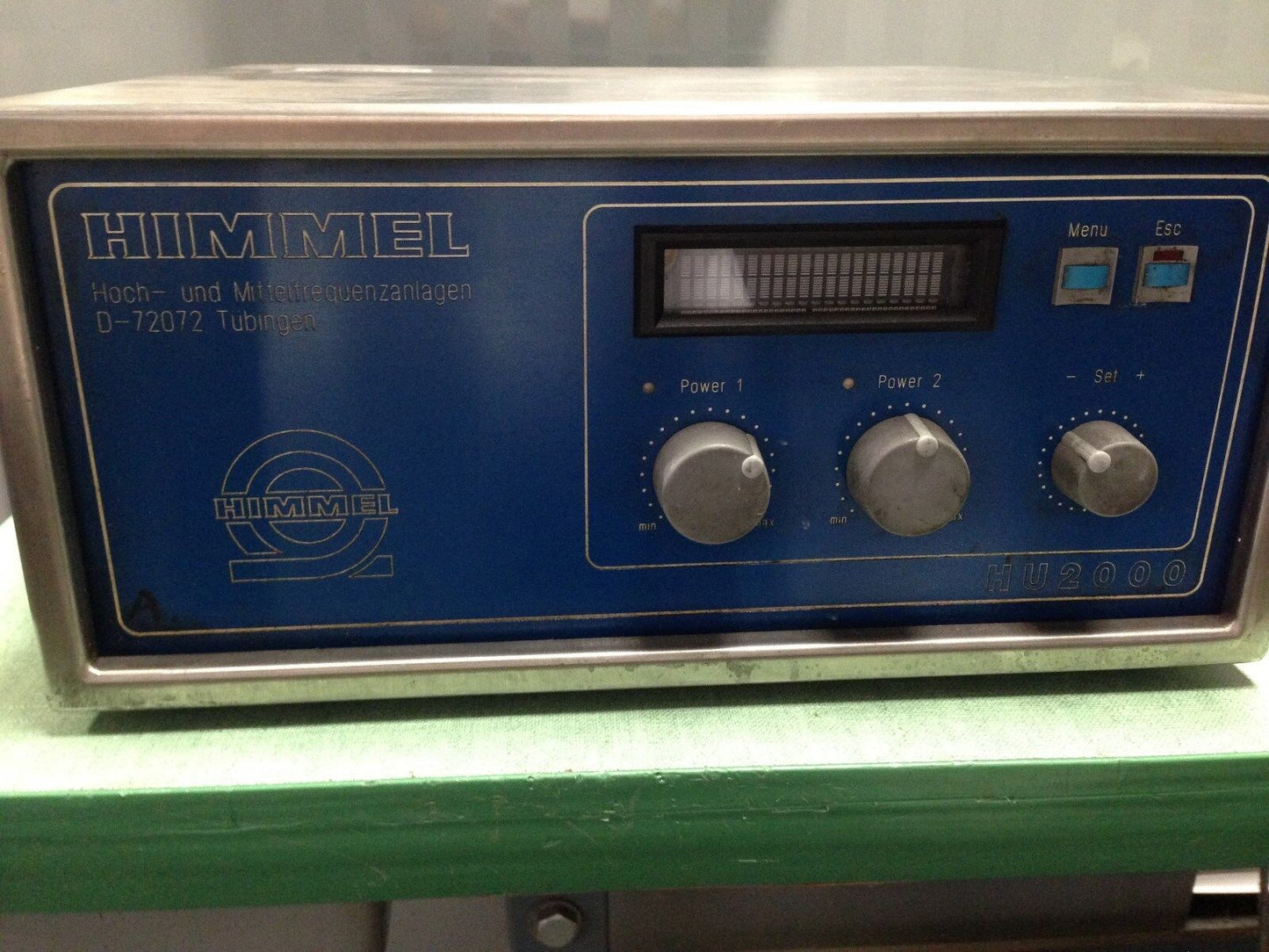 Himmel Hu2000 Temperature Controller,D-72072,230Vac Cooling Water 21/Min Hoch,Ch