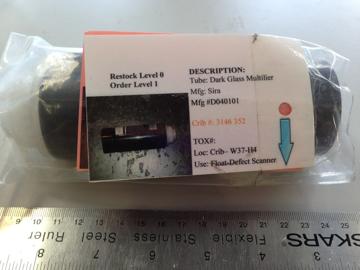 New Electron Tubes 9202B05 Dark Glass Multilier, Float-Defect Scanner