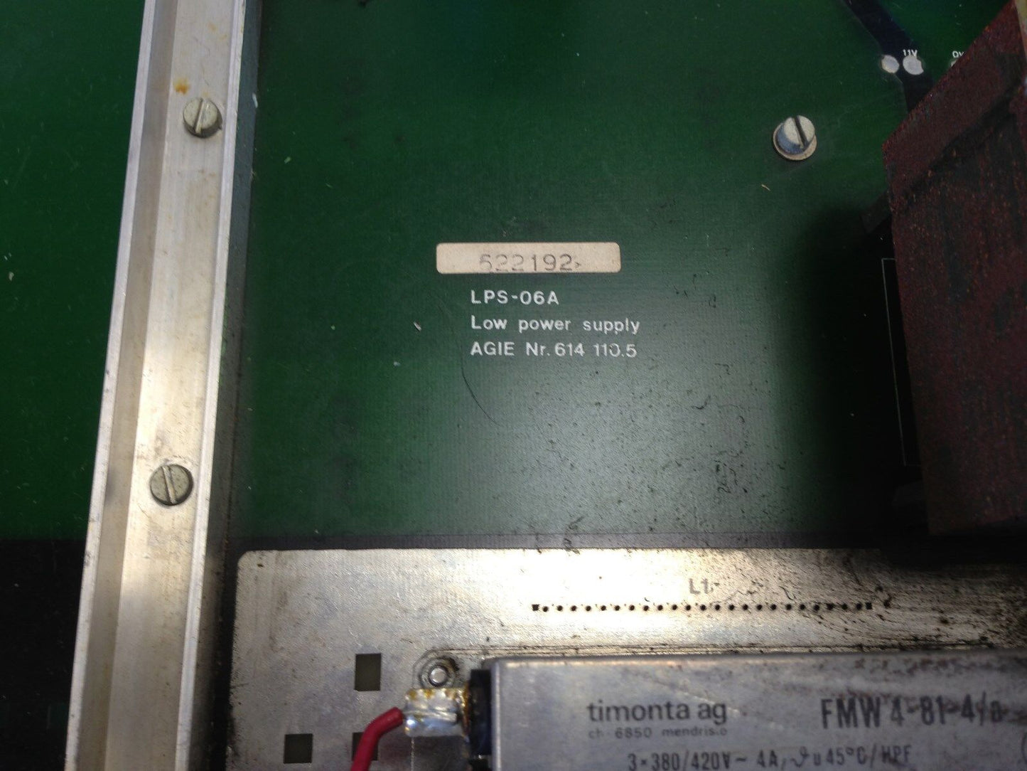 Agie Lps-06A, 614 110.5 Low Power Supply Pcb For Agiepuls Mm Edm Control ,Ta