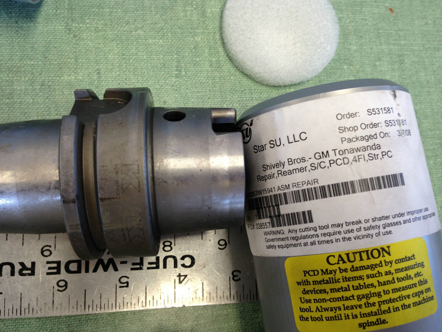 Kennametal Hsk63att20100m Hsk-63 Pcd-Tip Tl # Pt03a02057 ,Te