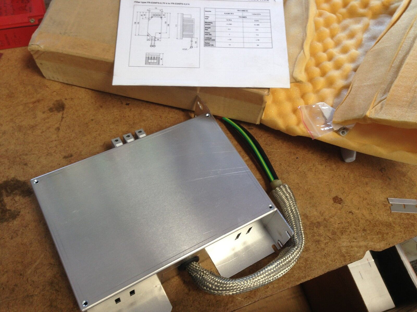 Mitsubishi Schaffner Ffr-E540-27A-Sfi Rfi Filter Unit Meu-Mat-No 126656 27A,Su