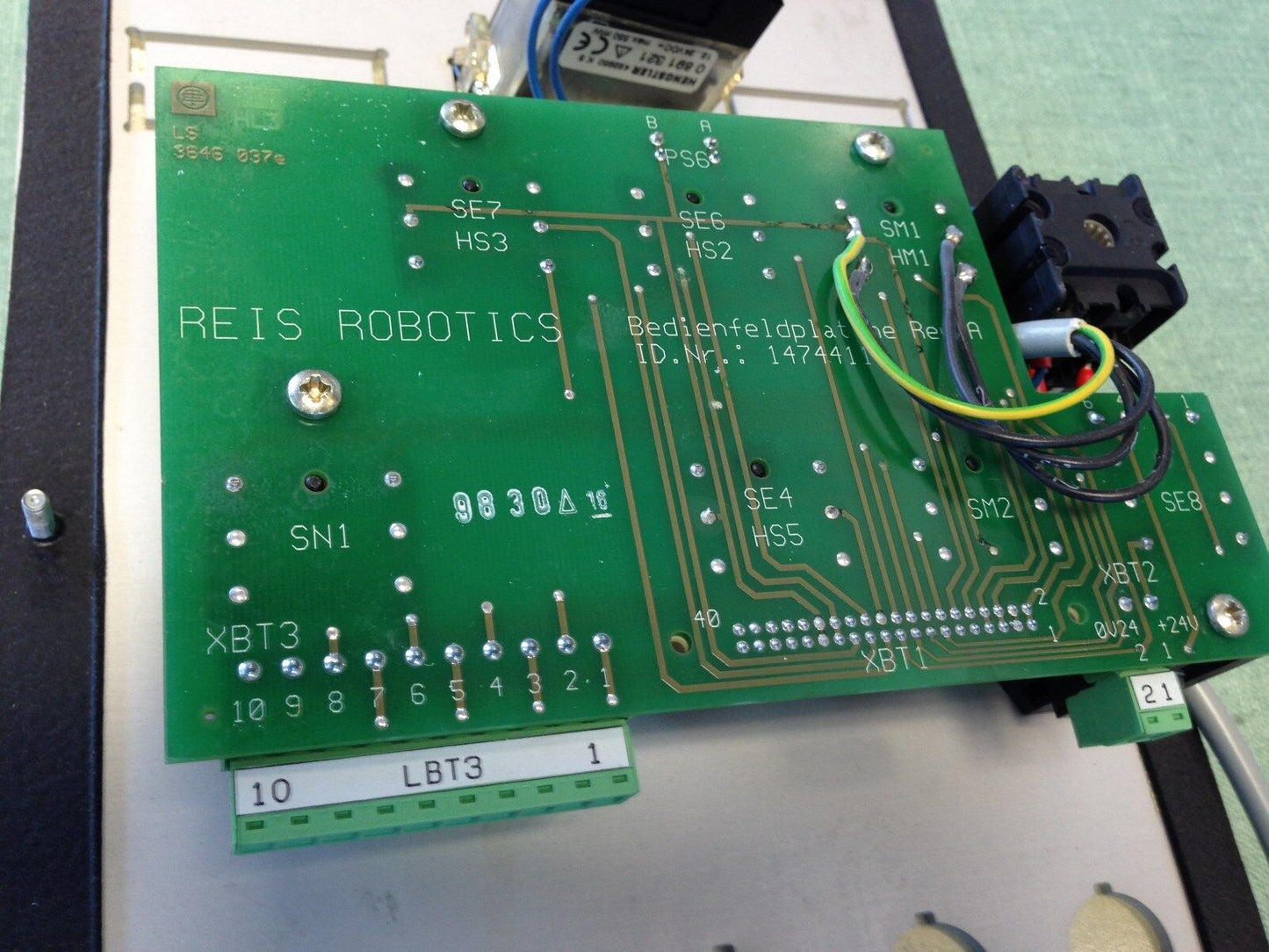 Reis Robotics 1476267 Rl26 Cartesian Robot Control Panel 1474411,So