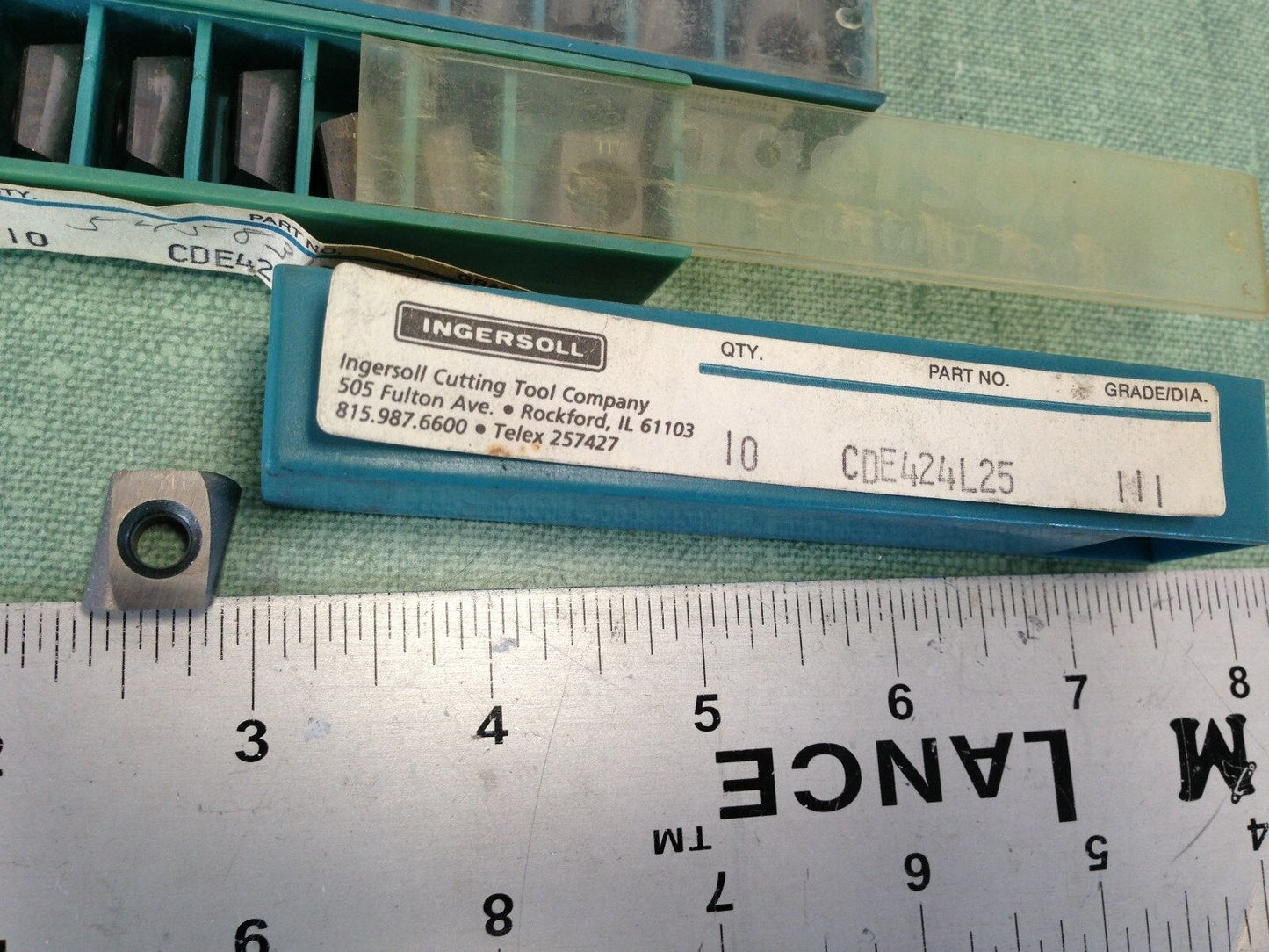 New Lot 50 Ingersoll Cde424l25 Carbide Inserts, Grade 111 ,Sv