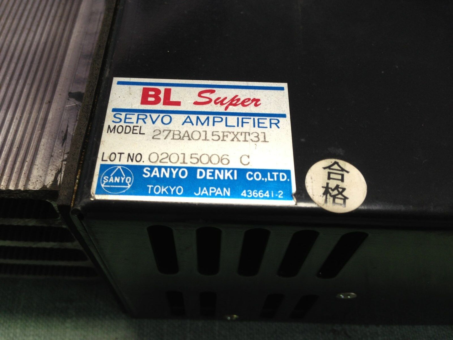 Kawasaki/ Sanyo Denki 27Ba015fxt31 Bl Super Servo Amplifier 27Bao15fxt31,Td