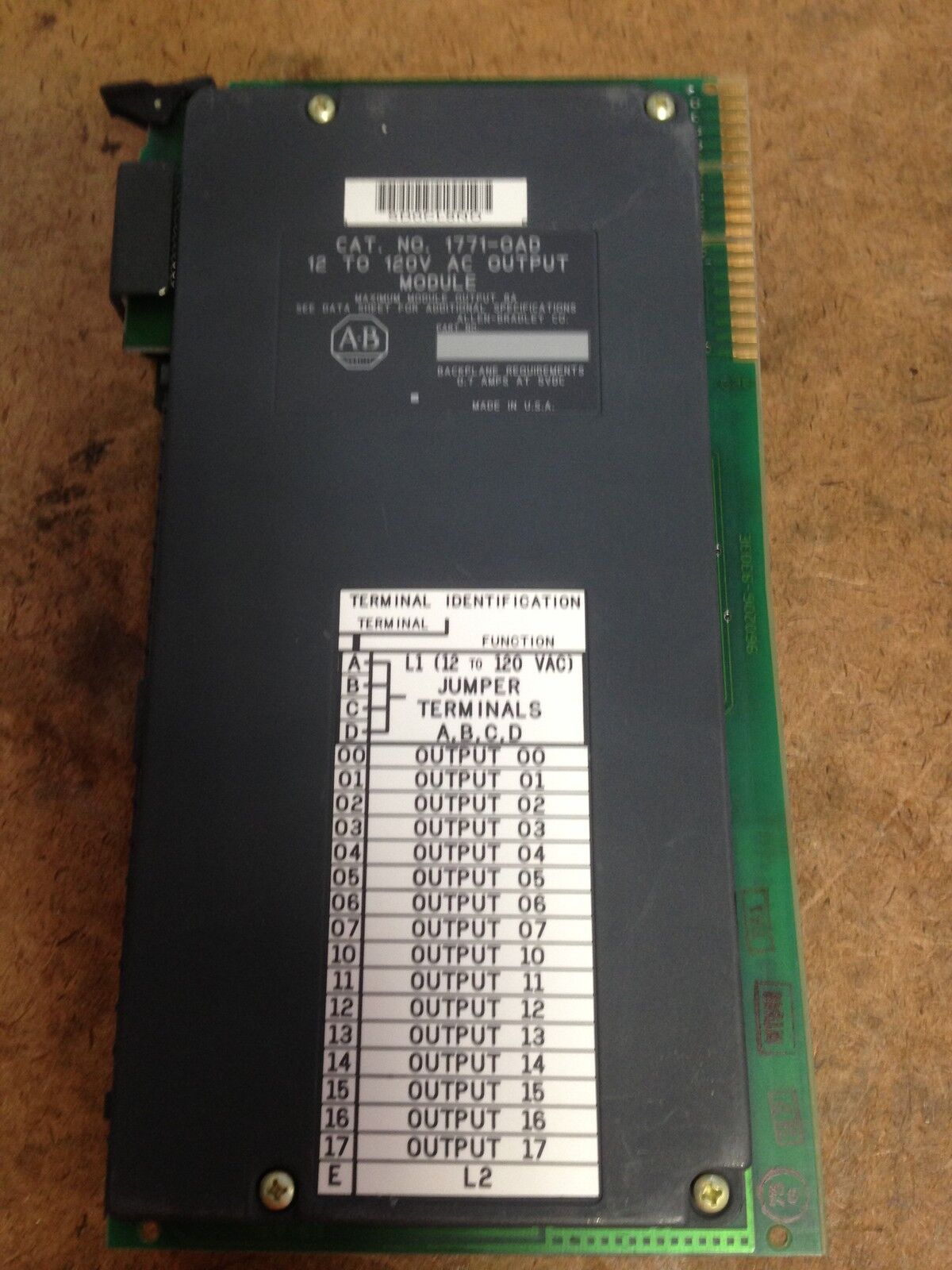 Allen Bradley 1771-Oad,1771-0Ad 12 To 120V Ac Output Module,Ar