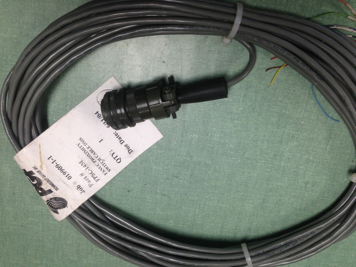 New Robotic Machine Cable Assembly Cordset Hagemeyer Fpsc-14M,019909-1-1,Ew