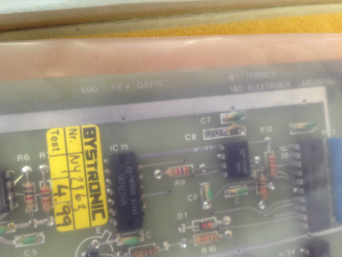 Wyttenbach Ind Elektronik Edv 462.0401 1320,600 Rev Defg,Bystronic Ny2364,Tc