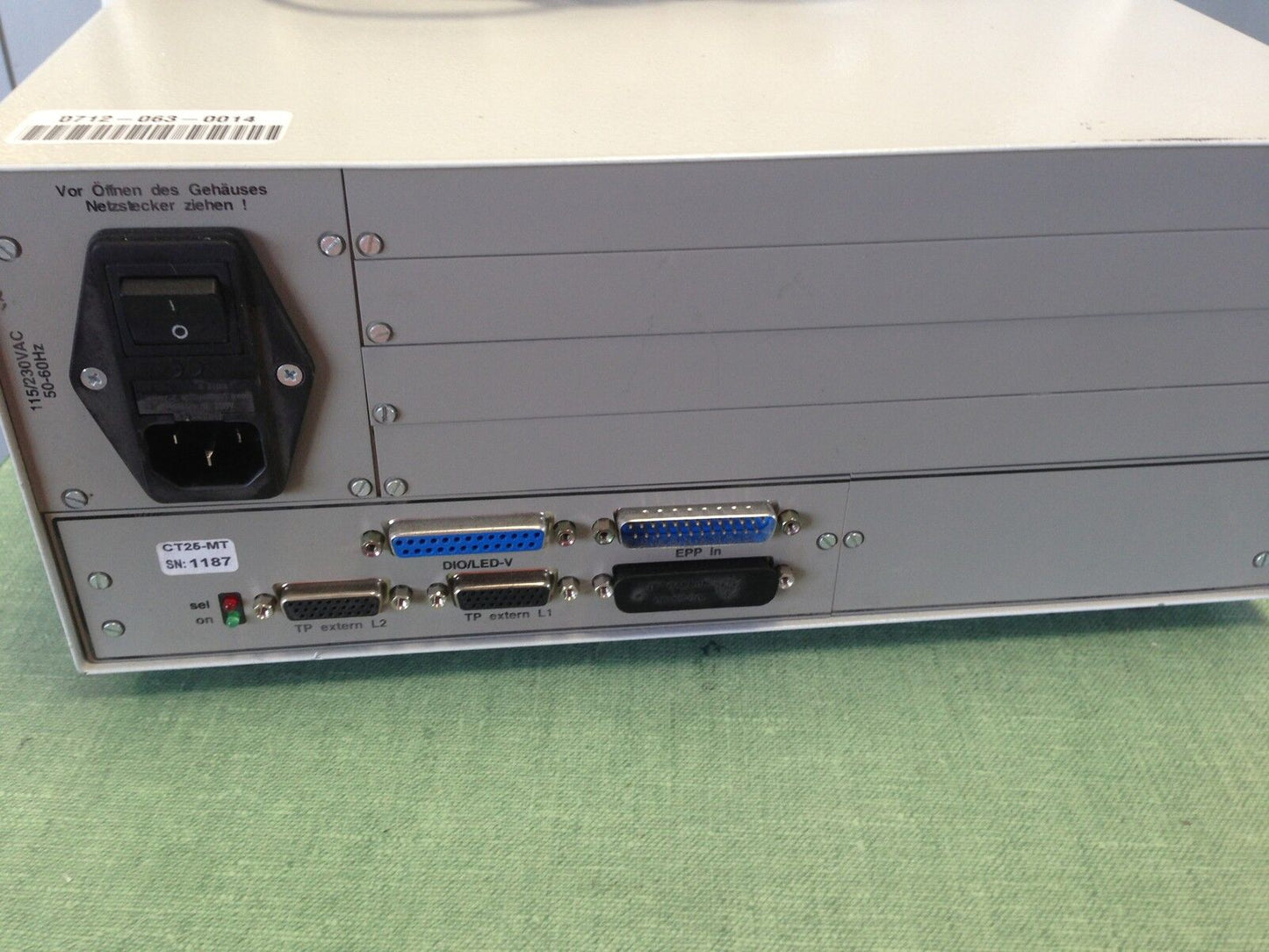 Tsk Ct25-Mt Cable Tester & 2 Scsi Cables 115/230 Vac Ct 25,40 Leis,Ct26-Mt,Ar