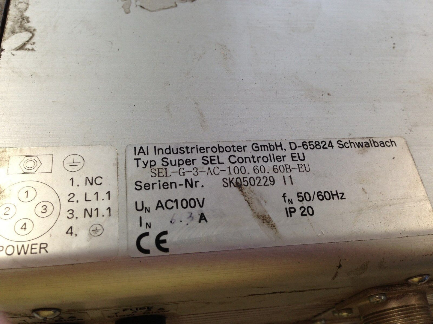 Iai Sel-G-3-Ac-100.60.60B-Eu Intelligent Actuator Super Controller D-65824,Tl