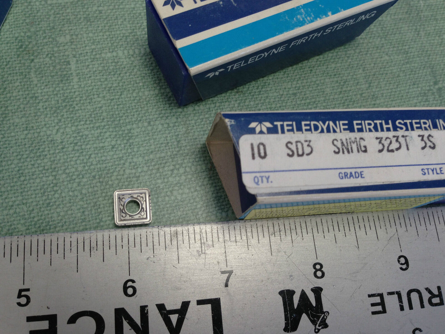 New Lot 50 Teledyne Firth Sterling Snmg-323T 3S F1 Cermet Inserts, Grade Sd3,Sv