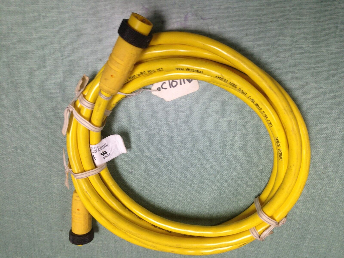 Robotic Rsrk 301-641/12Ft, Machine Cable Assembly Cordset Lumberg 909641,Ew