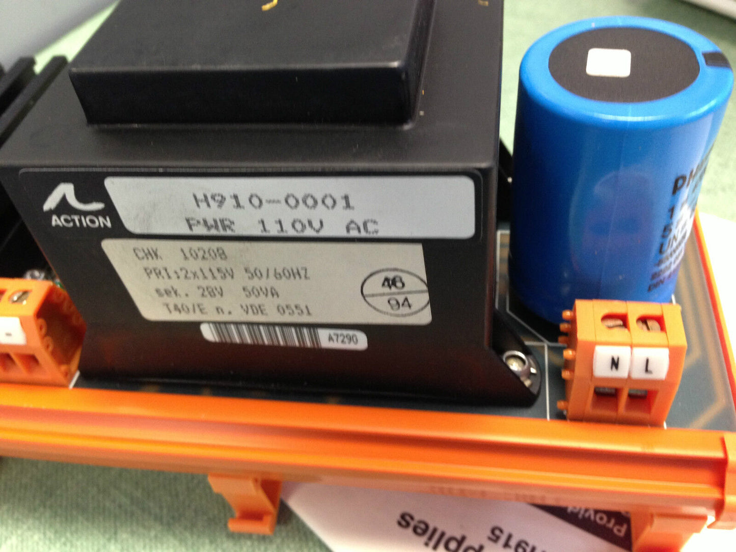 Action Instruments H910-0001 Slimpak 24Vdc Power Supply Rs Nt 115Vac/24Vdc 1A,To
