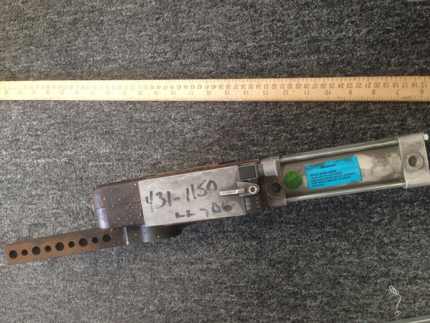 Parker Pneumatic Clamp,P82g63-3100U,Destaco, 82G6n-631E406-009180A,63Mm Dia.,Ar