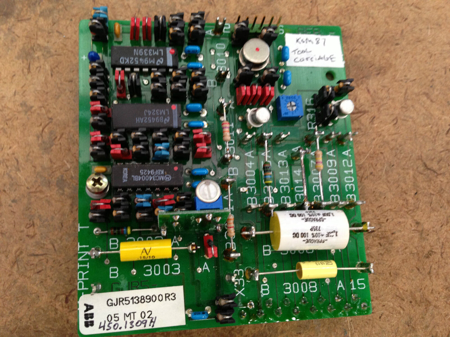 Abb Gjr5138900r3 Gjr5-138911P2 Print,Bbc Cu-Seite Circuit Board,Tn