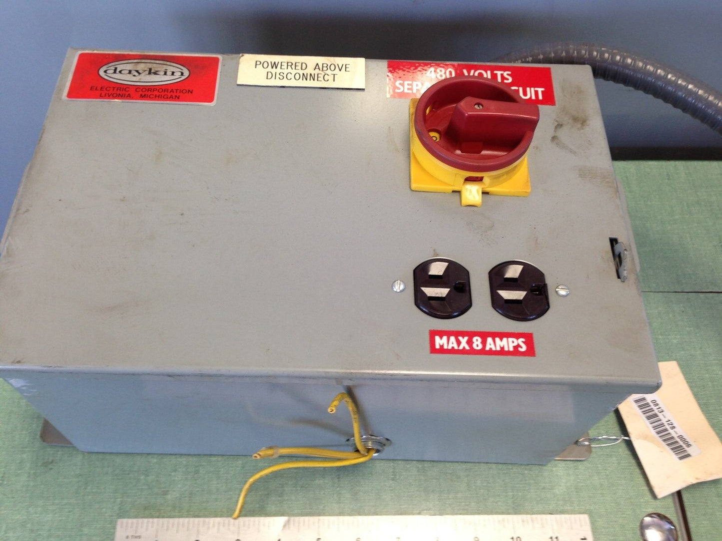 Daykin Ltfs-05 Transformer Disconnect Dkn180, 1000Va, 480V, 2.08A, 120V, 8.3A,Ar
