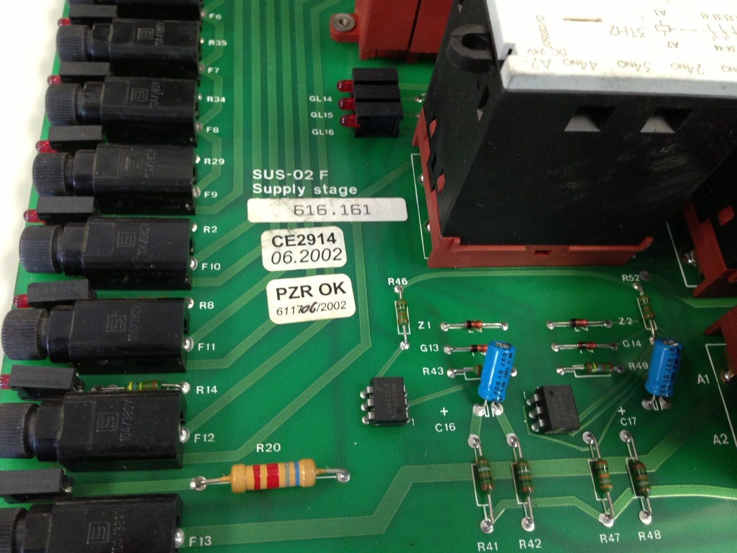 Agie Sus-02 F Supply Stage Pcb Board,Edm  616.161,Tn