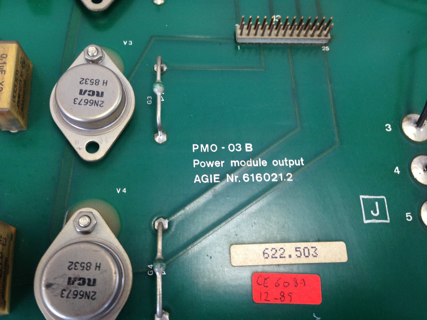 Agie 616021.2 Pcb Board Pmo-03 B Power Module Outlet Nr. 616021.2,622.503,To