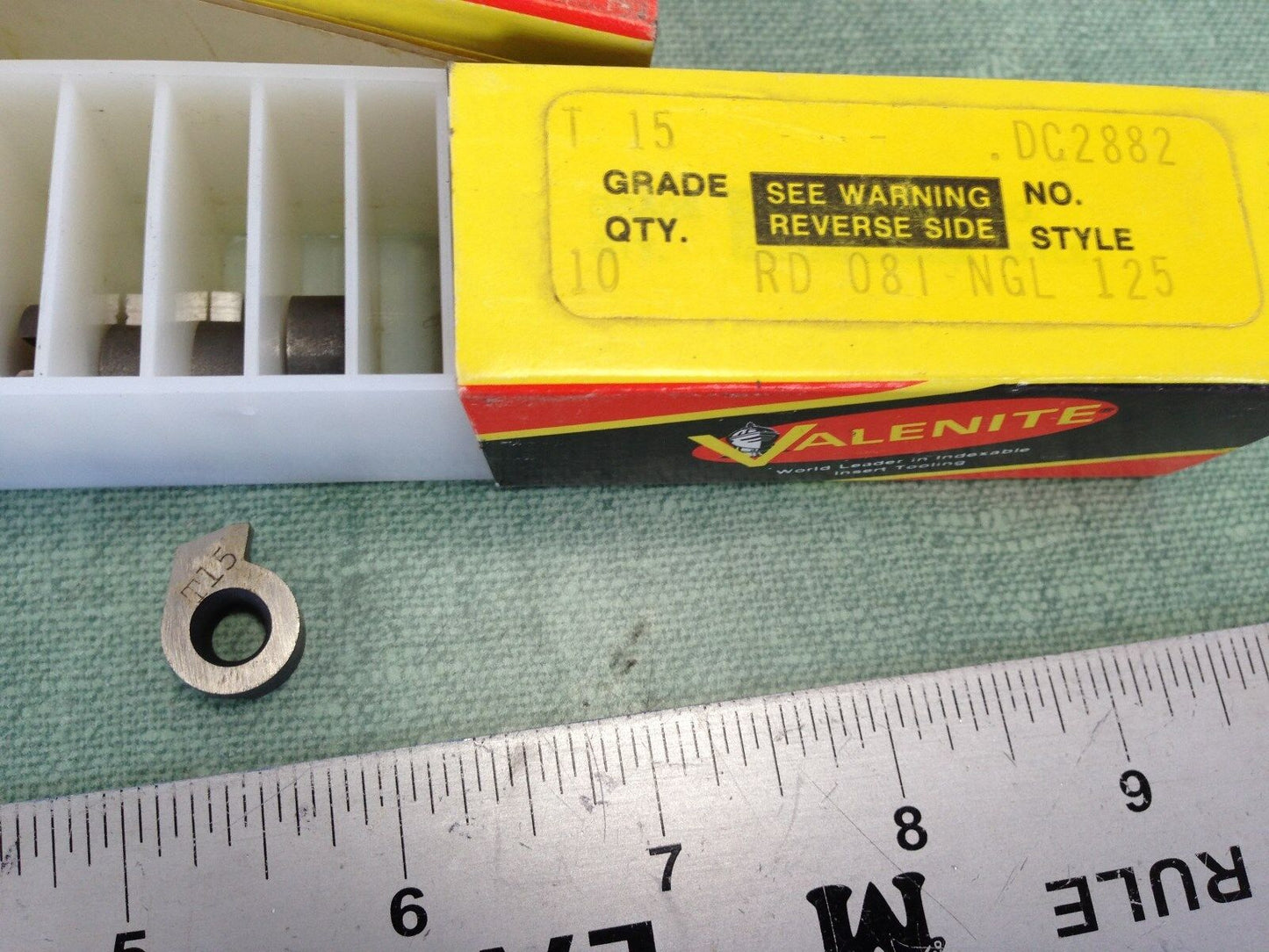 New Lot 40 Valenite Rd 081 Ngl 125 Carbide Inserts, Grade: T15,Ngl 125 ,Sv