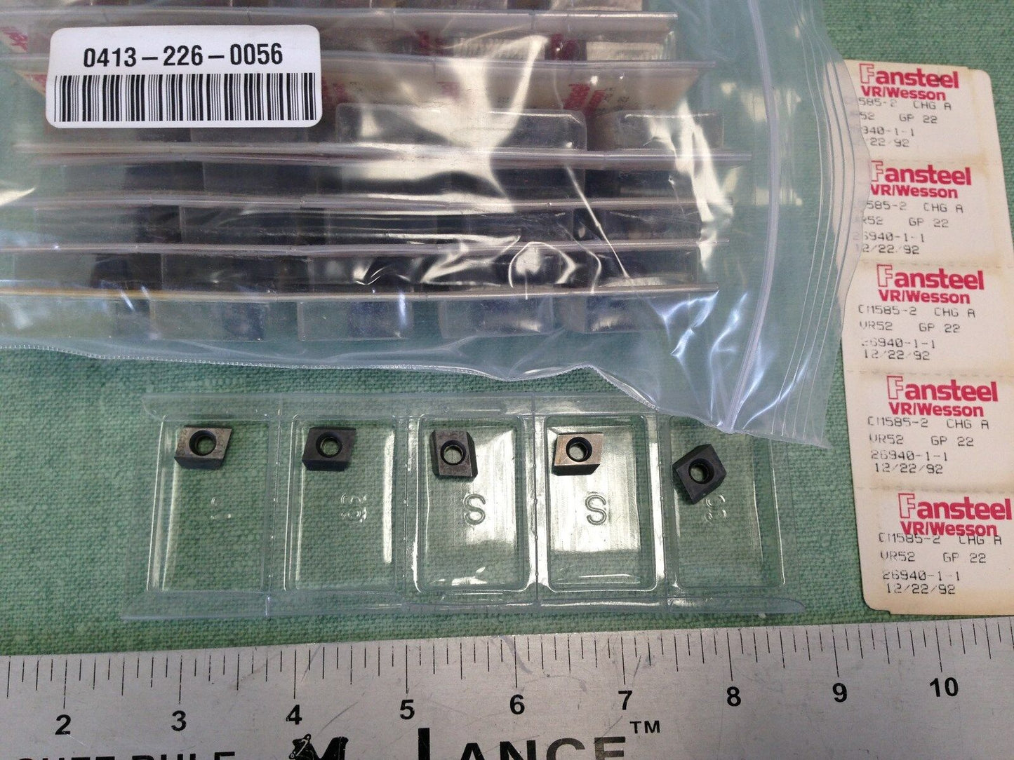 New Lot 45 Fansteel Cm585-2 Vr/Wesson Cm585-2,Vr52,Gp-22,Carbide Inserts 5852,Sv