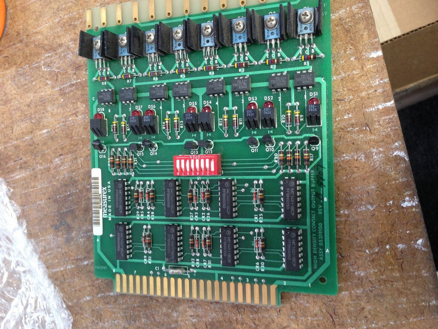 Measurex Pcb Module High Density Contact Output Buffer Assy No 05319100  Rev B