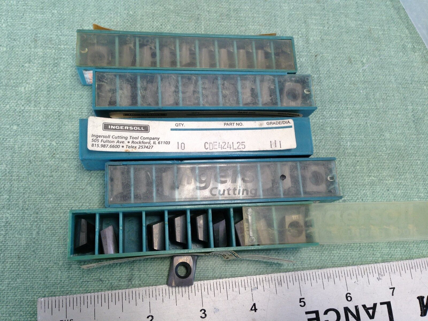 New Lot 50 Ingersoll Cde424l25 Carbide Inserts, Grade 111 ,Sv
