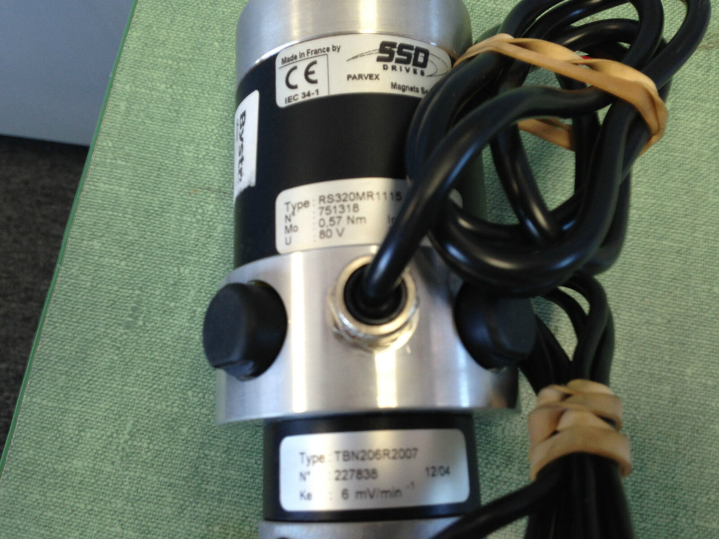 New Parvex Ssd Rs320mr1115 Servo Motor & Tbn206r2007 Encoder,Te